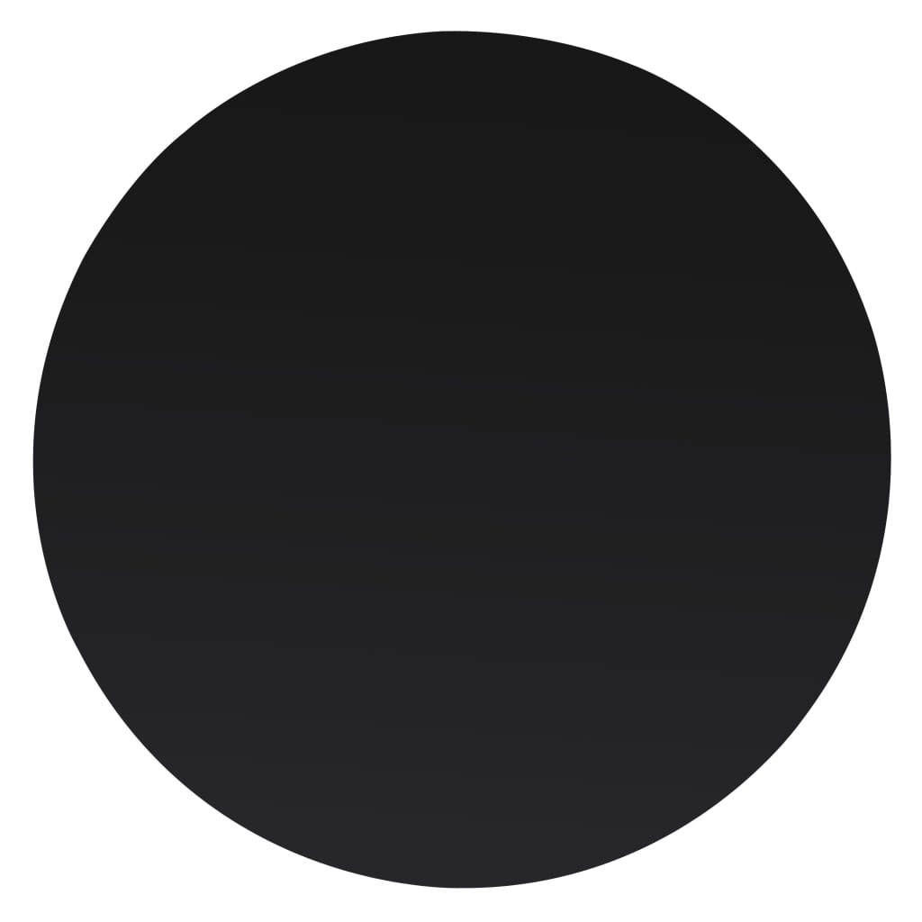 Table Top Black 6 Mm Tempered Glass With Marble Design