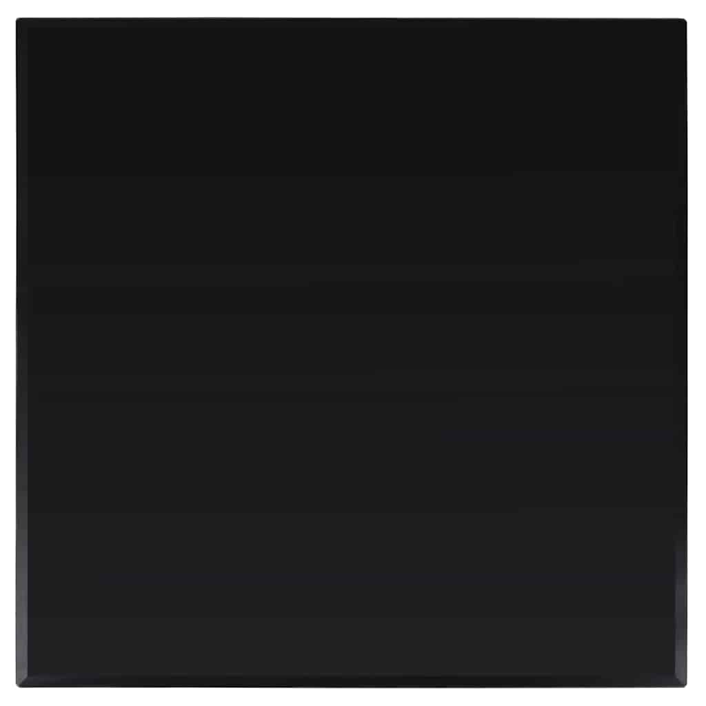Table Top Black 6 Mm Tempered Glass With Marble Design