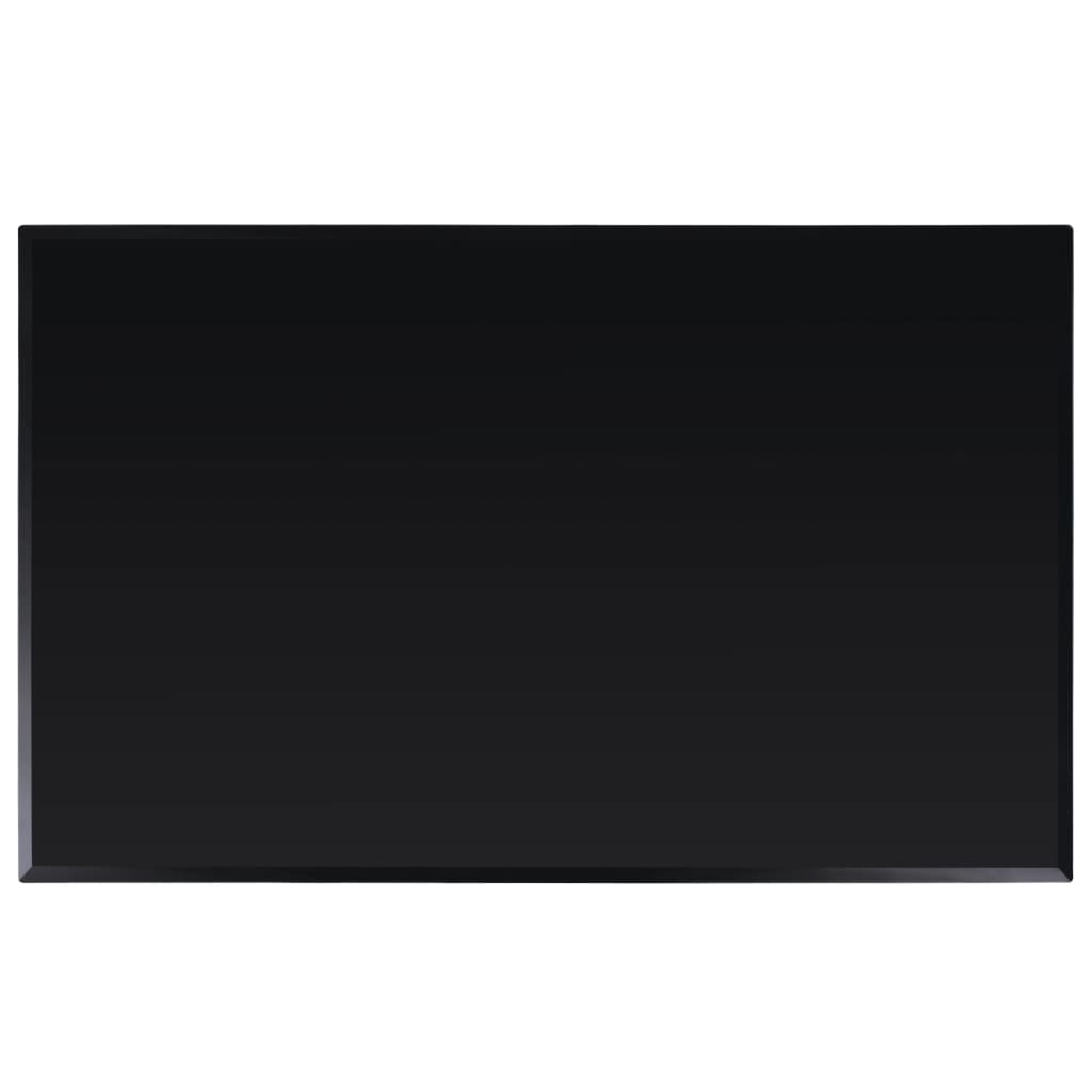 Table Top Black 6 Mm Tempered Glass With Marble Design