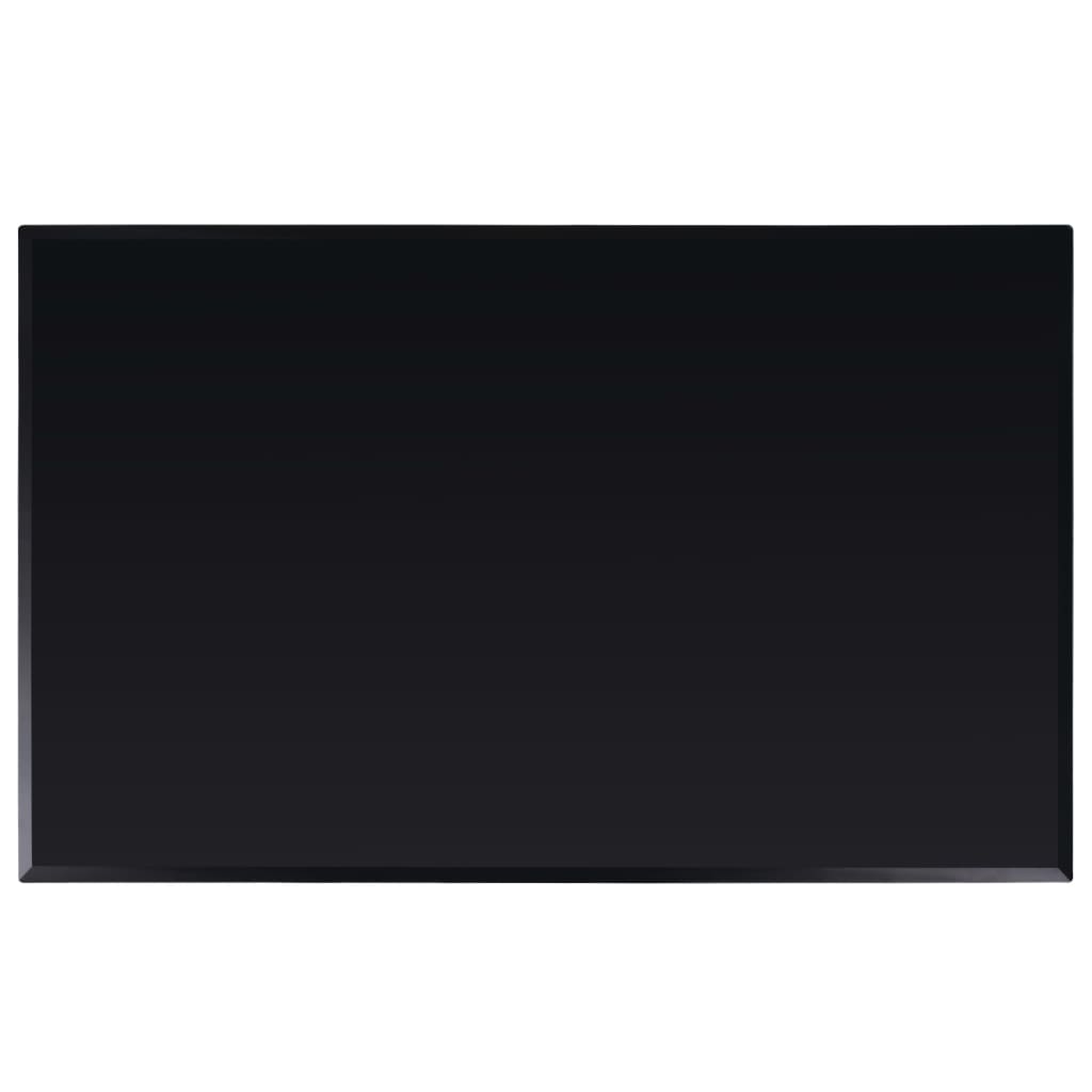 Table Top Black 6 Mm Tempered Glass With Marble Design