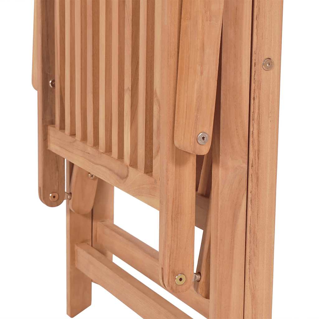 Reclining Garden Chairs 2 Pcs Solid Teak Wood