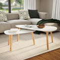 Coffee Table Tables 2 Pcs Solid Pinewood grey brown white black 100 cm