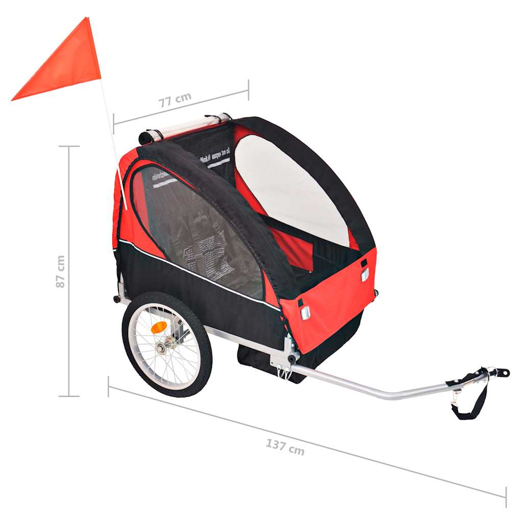 Bike Trailer Grey And Blue 30 Kg - Model 91371