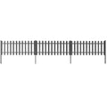 Picket Fence With Posts 3 Pcs Wpc