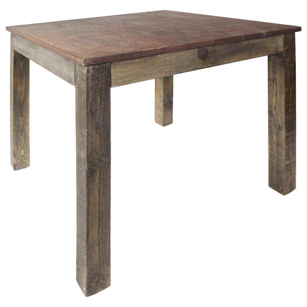 Dining Table Mixed Recycled Wood 82X80X76 Cm Mixed recycled wood (bangkirai pine