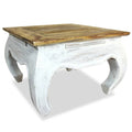 Side Table Solid Mahogany Wood 50X50X35 Cm