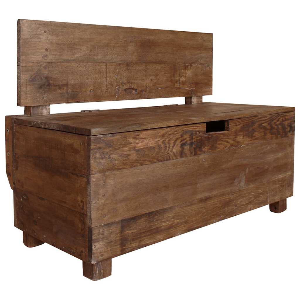 Bench Solid Mahogany Wood 86X40X60 Cm