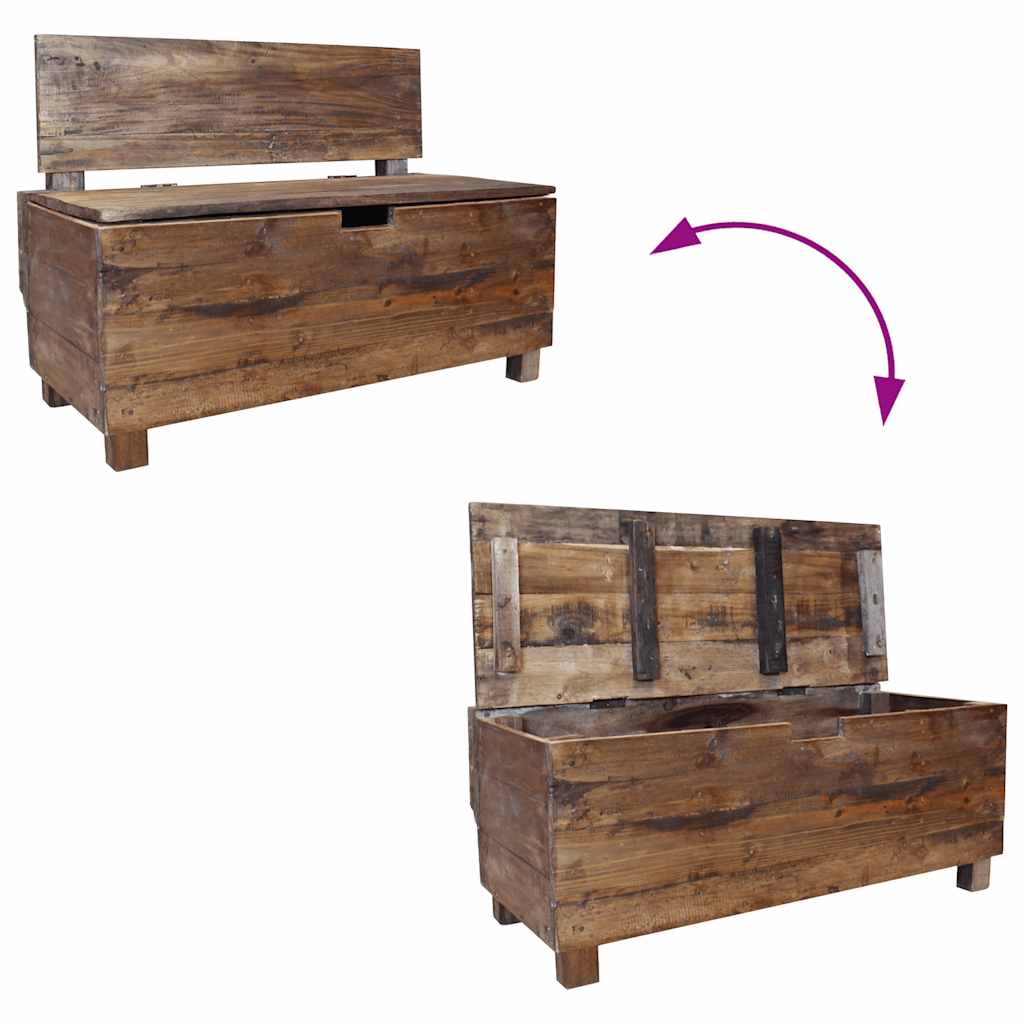Bench Solid Mahogany Wood 86X40X60 Cm