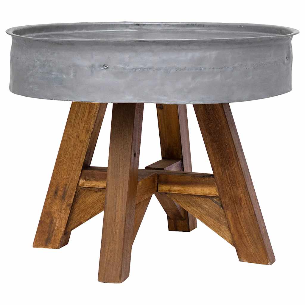 Coffee Table Solid Reclaimed Wood 60X45 Cm