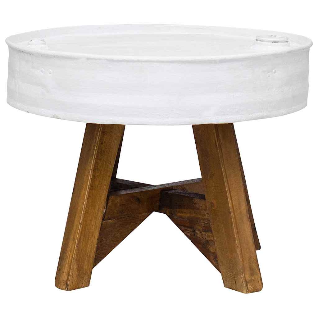 Coffee Table Solid Reclaimed Wood 60X45 Cm