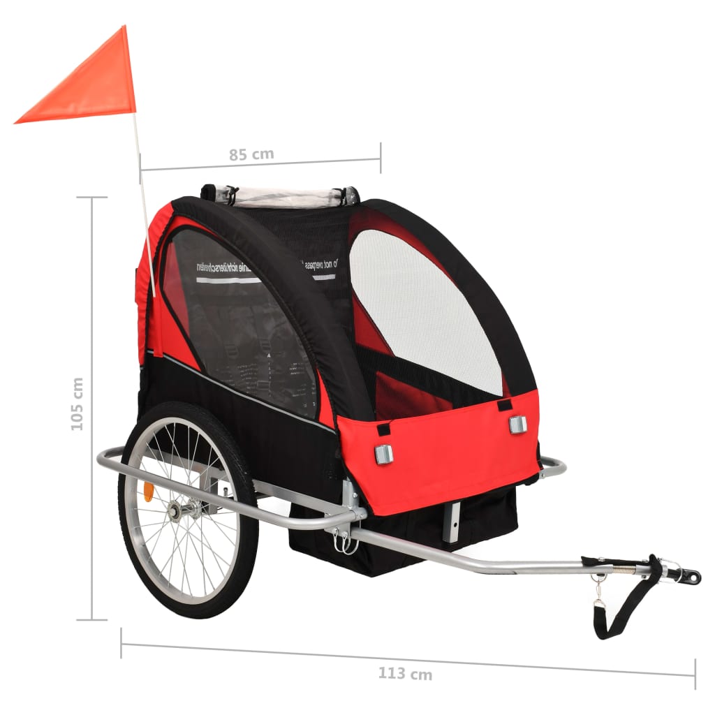2-In-1 Bike Trailer & Stroller