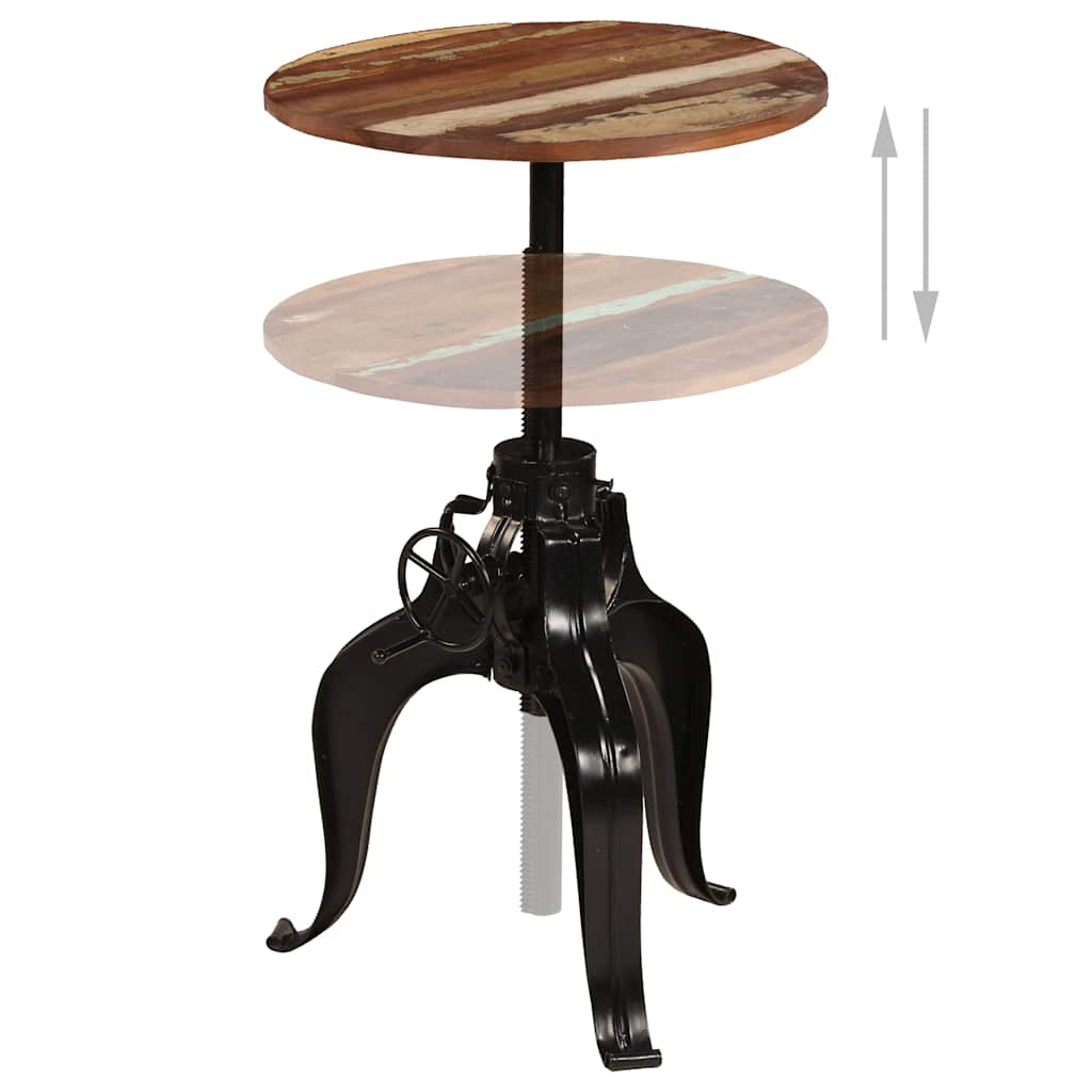 Dining Table Bar Solid Reclaimed Wood Solid mango wood + powder-coated steel 75