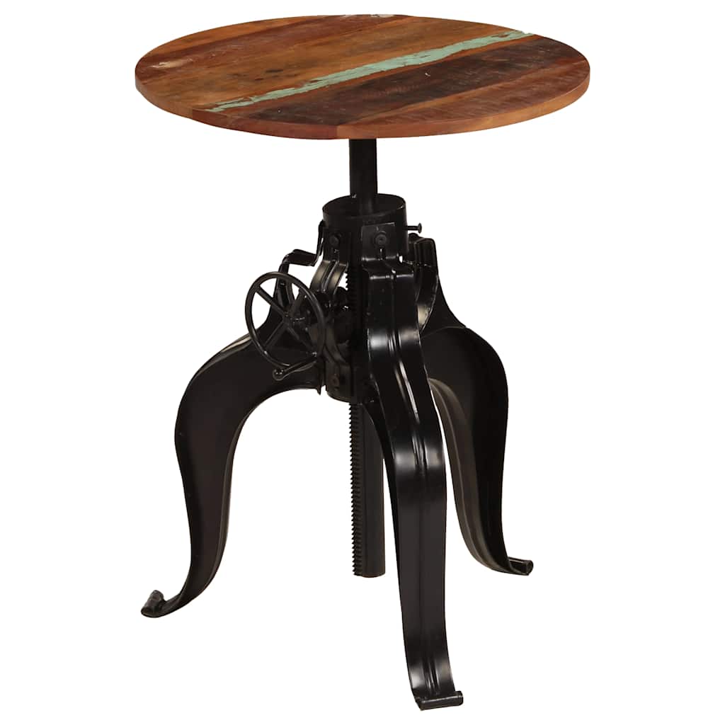Dining Table Bar Solid Reclaimed Wood Solid mango wood + powder-coated steel 75