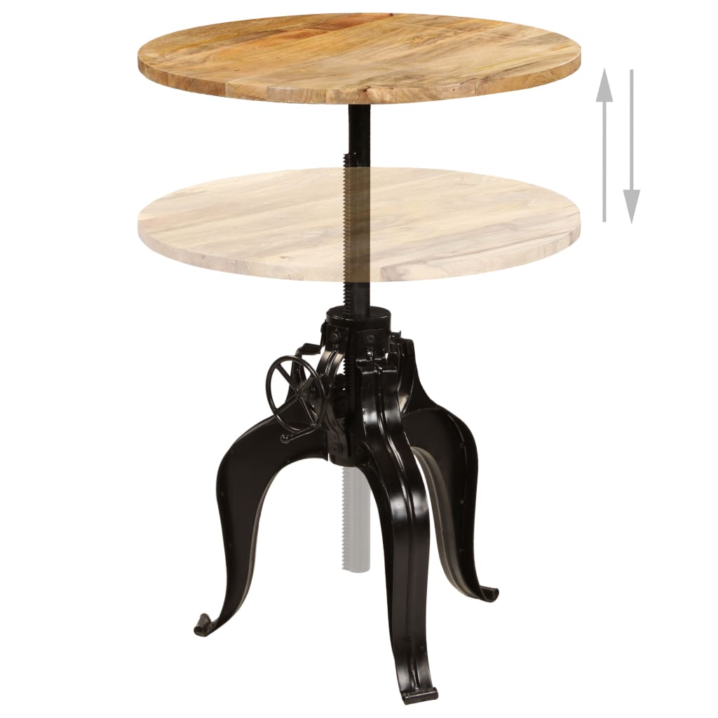 Dining Table Bar Solid Mango Wood Solid mango wood + powder-coated steel 60 x (7