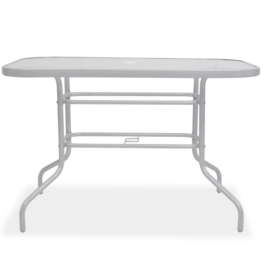 8 Piece Outdoor Dining Set Steel And Textilene