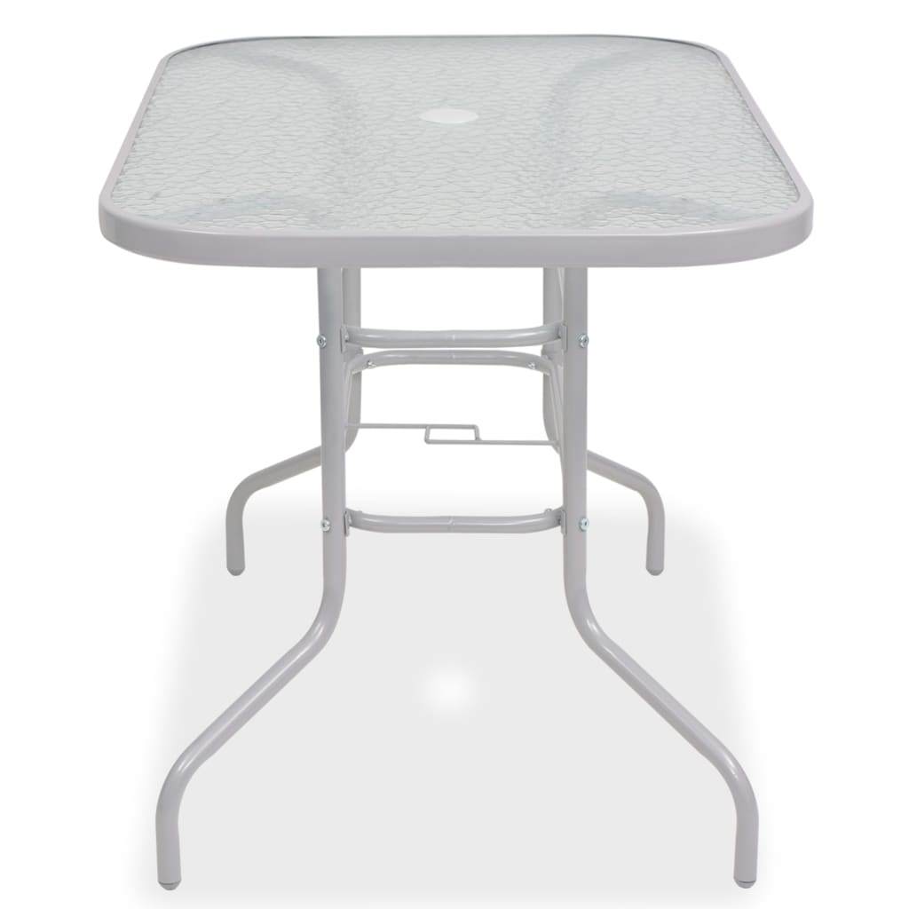8 Piece Outdoor Dining Set Steel And Textilene