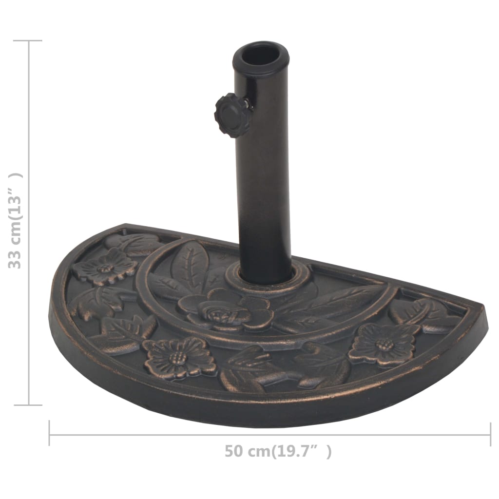 Parasol Base Resin Bronze 9 Kg