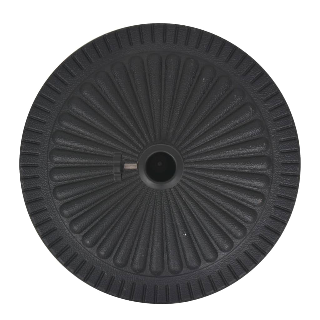 Outdoor Umbrella Bases Parasol Base Resin Round Black Resin + steel 29 kg