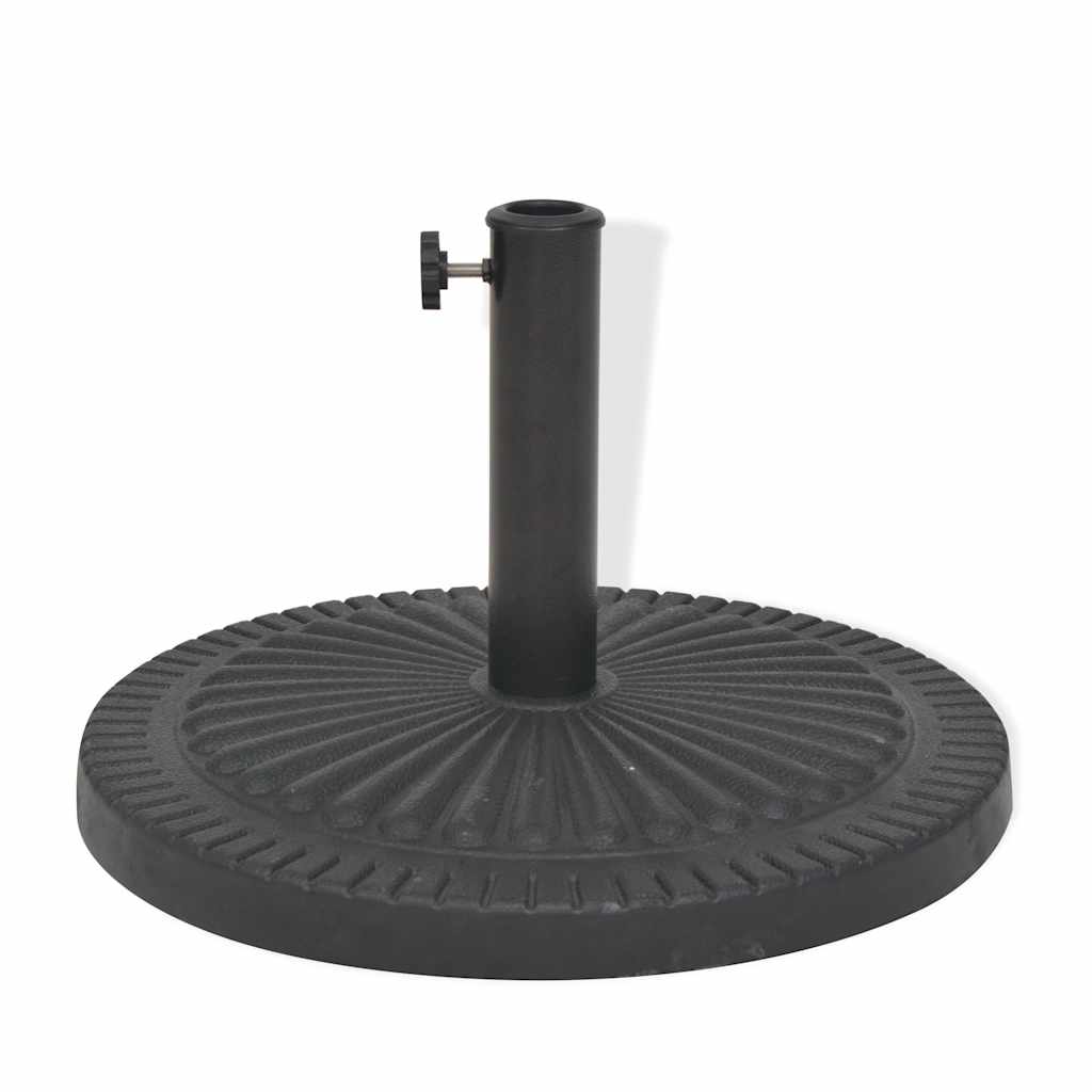 Outdoor Umbrella Bases Parasol Base Resin Round Black Resin + steel 29 kg