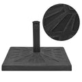 Outdoor Umbrella Bases Parasol Base Resin Square Black Resin + steel 12 kg 42.5