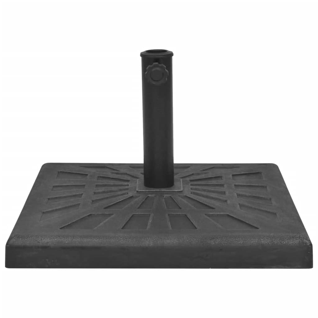 Outdoor Umbrella Bases Parasol Base Resin Square Black Resin + steel 12 kg 42.5