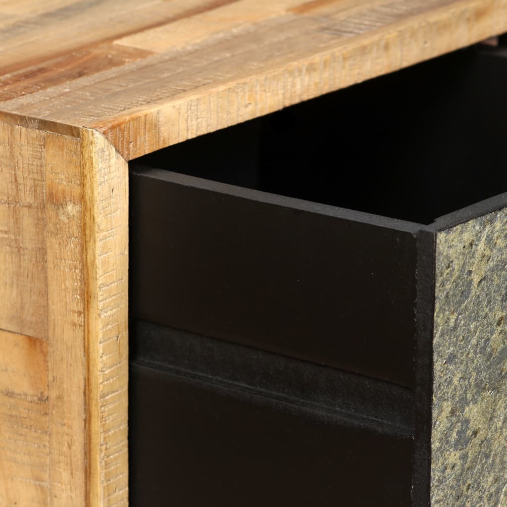 Coffee Table Solid Reclaimed Teak 90X65X40 Cm