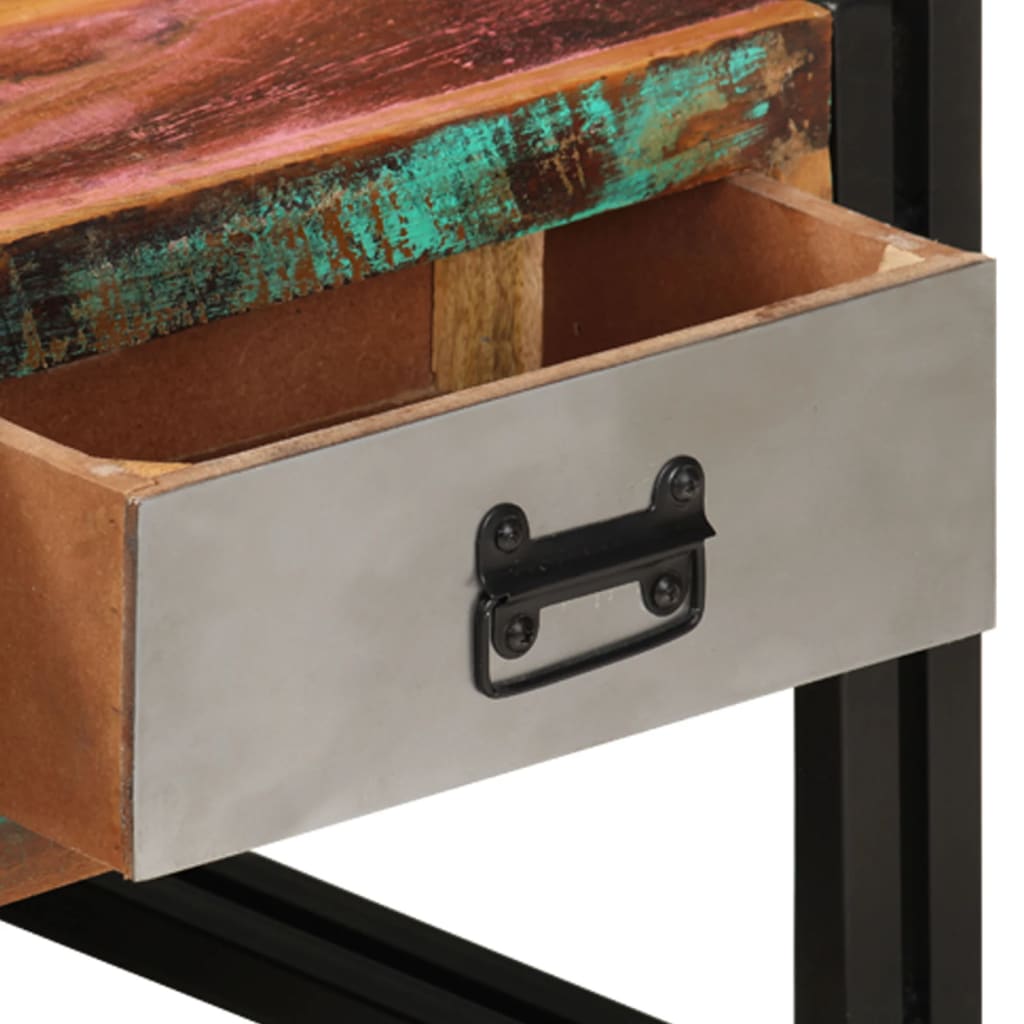 Coffee Table 3 Drawers Solid Reclaimed Wood 100X50X35 Cm 100 cm