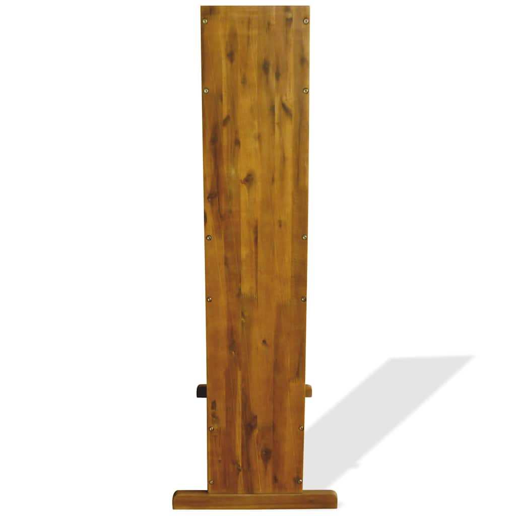 Planter 3 Tier Acacia Wooden Raised Garden Herb Flower Bed Brown 70 cm