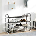 Shoe Rack With 7 Shelves Metal And Plastic