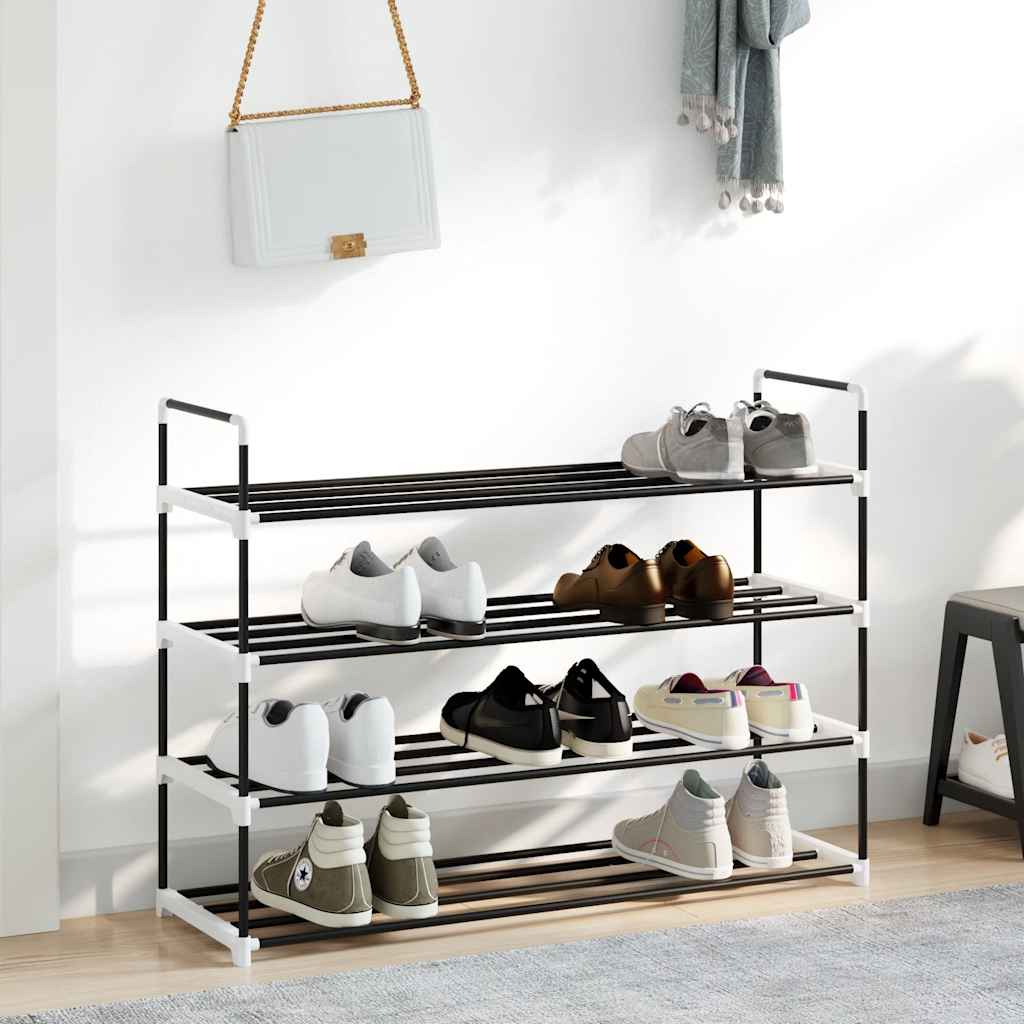 Shoe Rack With 7 Shelves Metal And Plastic