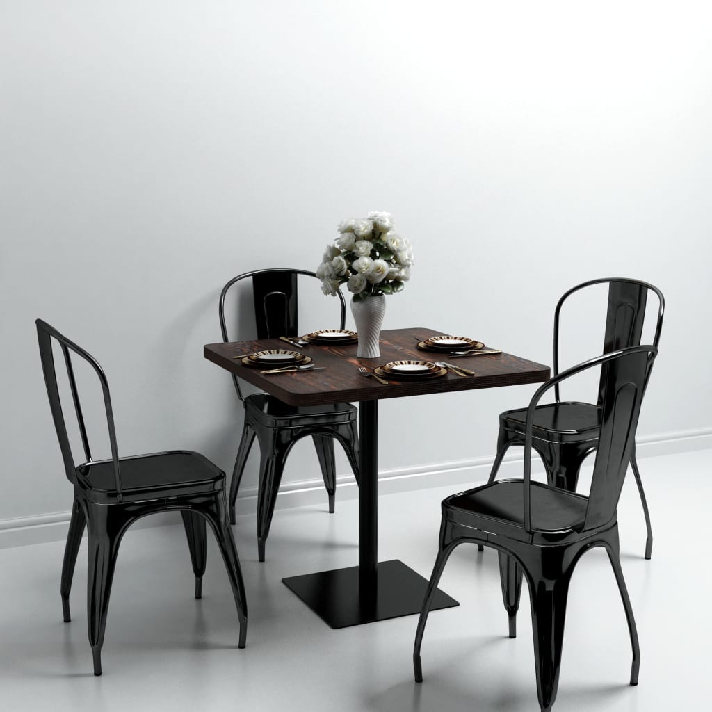 Bistro Table Mdf And Steel Square