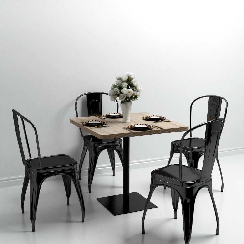 Bistro Table Mdf And Steel Square