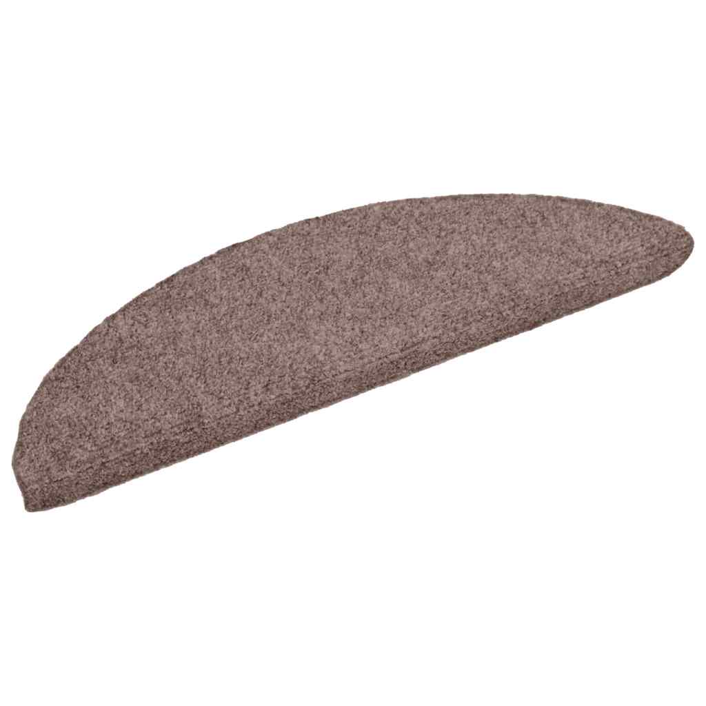 Stair Treads Mat Set Of 15 Cream Polypropylene Standard