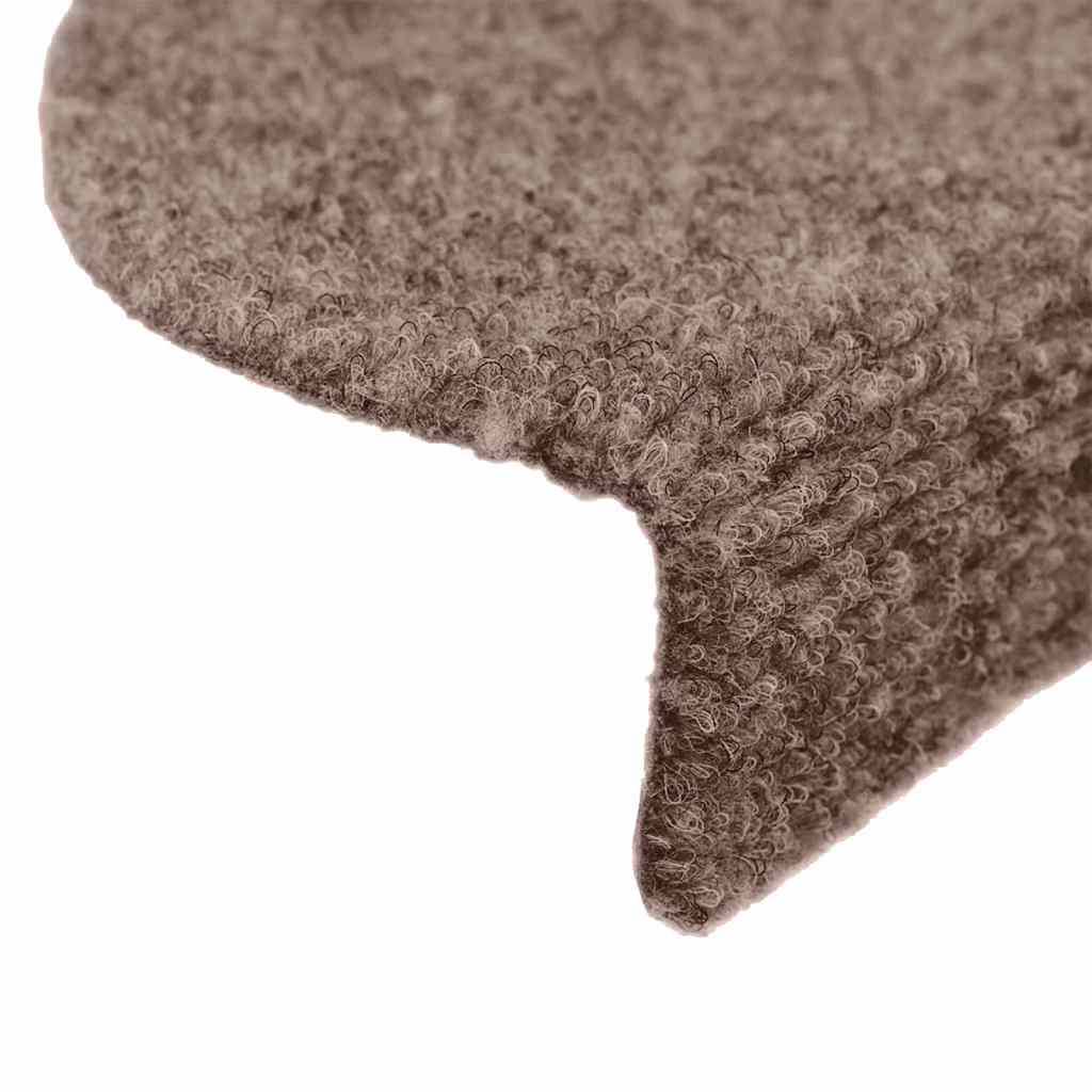 Stair Treads Mat Set Of 15 Cream Polypropylene Standard