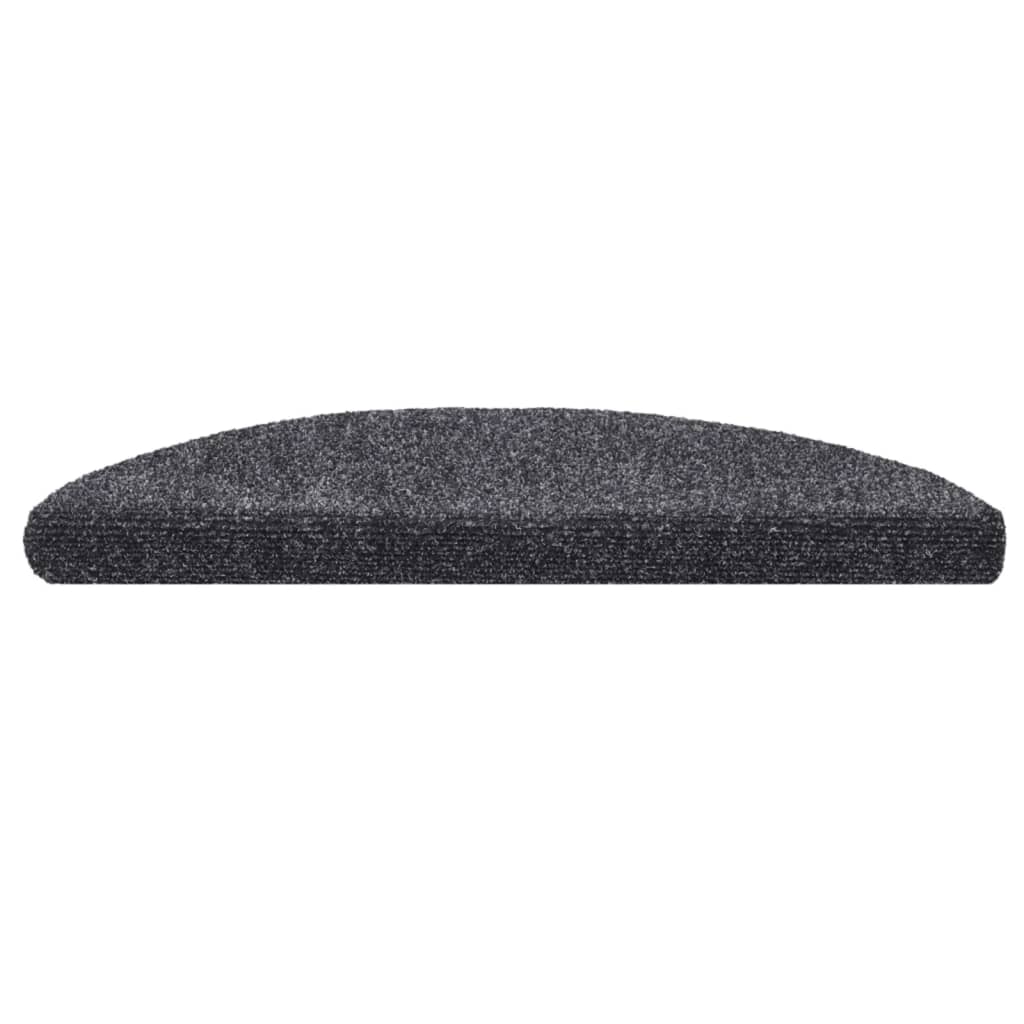 Stair Mats Self-Adhesive 15 Pcs Half Round