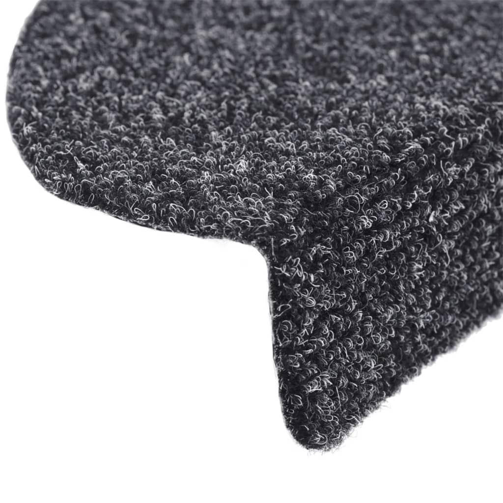 Stair Mats Self-Adhesive 15 Pcs Half Round