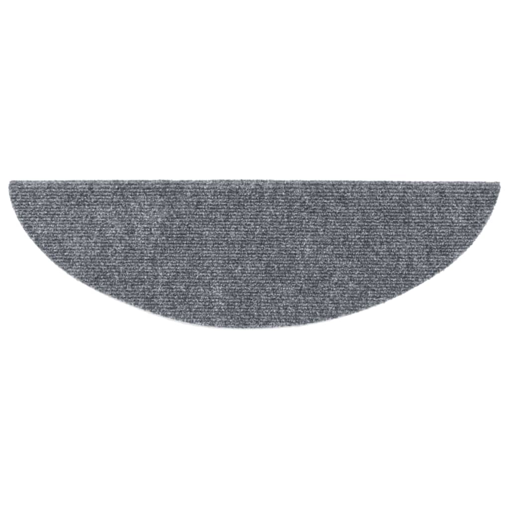 Stair Mats Self-Adhesive 15 Pcs Half Round