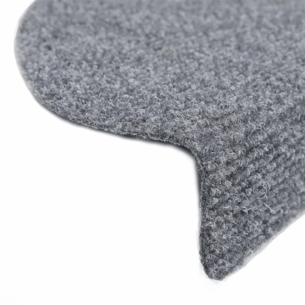 Stair Mats Self-Adhesive 15 Pcs Half Round