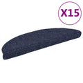 Stair Mats Self-Adhesive 15 Pcs Half Round