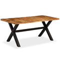 Dining Table Solid Acacia And Mango Wood 180X90X76 Cm