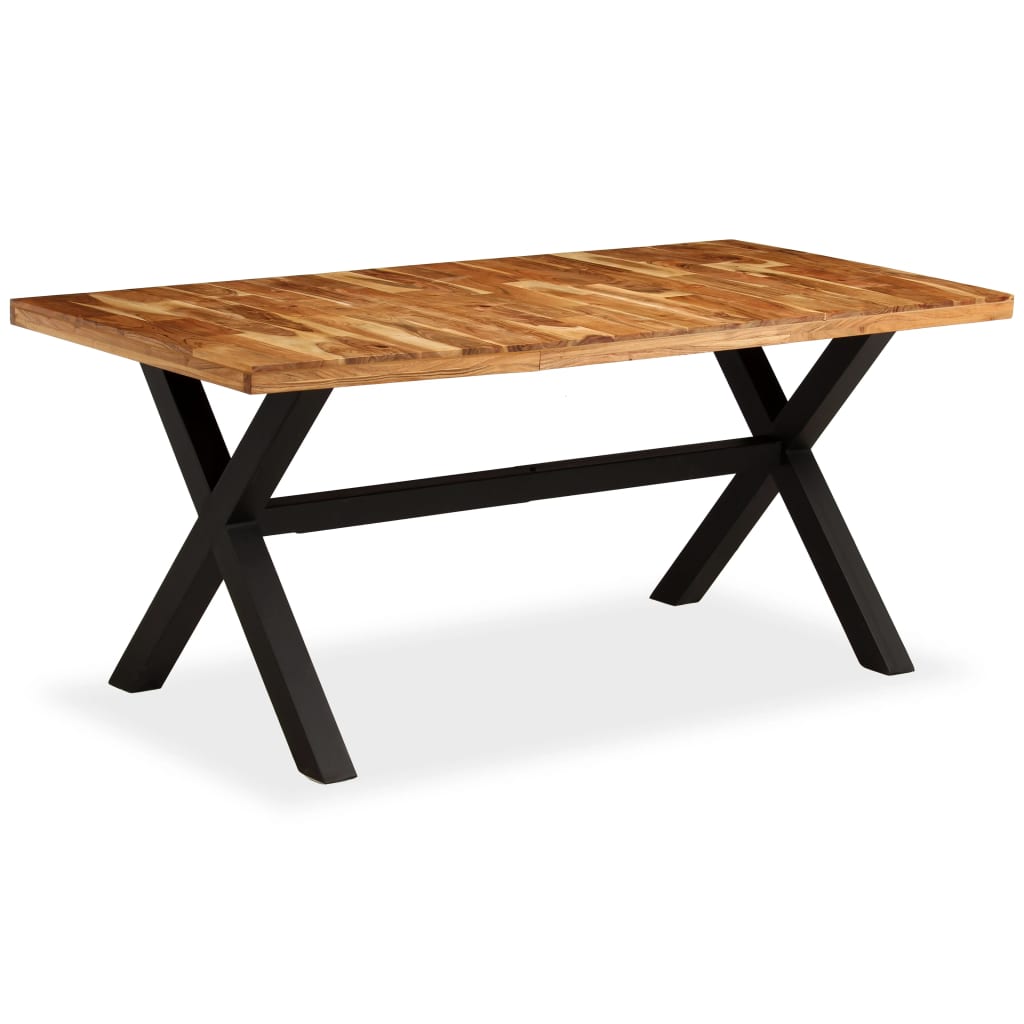 Dining Table Solid Acacia And Mango Wood 180X90X76 Cm