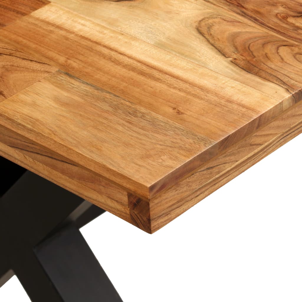 Dining Table Solid Acacia And Mango Wood 180X90X76 Cm