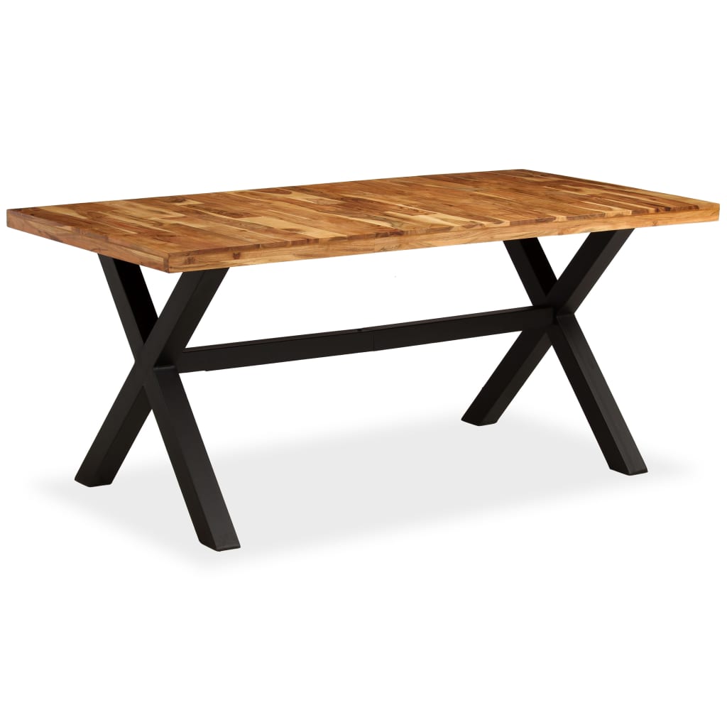 Dining Table Solid Acacia And Mango Wood 180X90X76 Cm