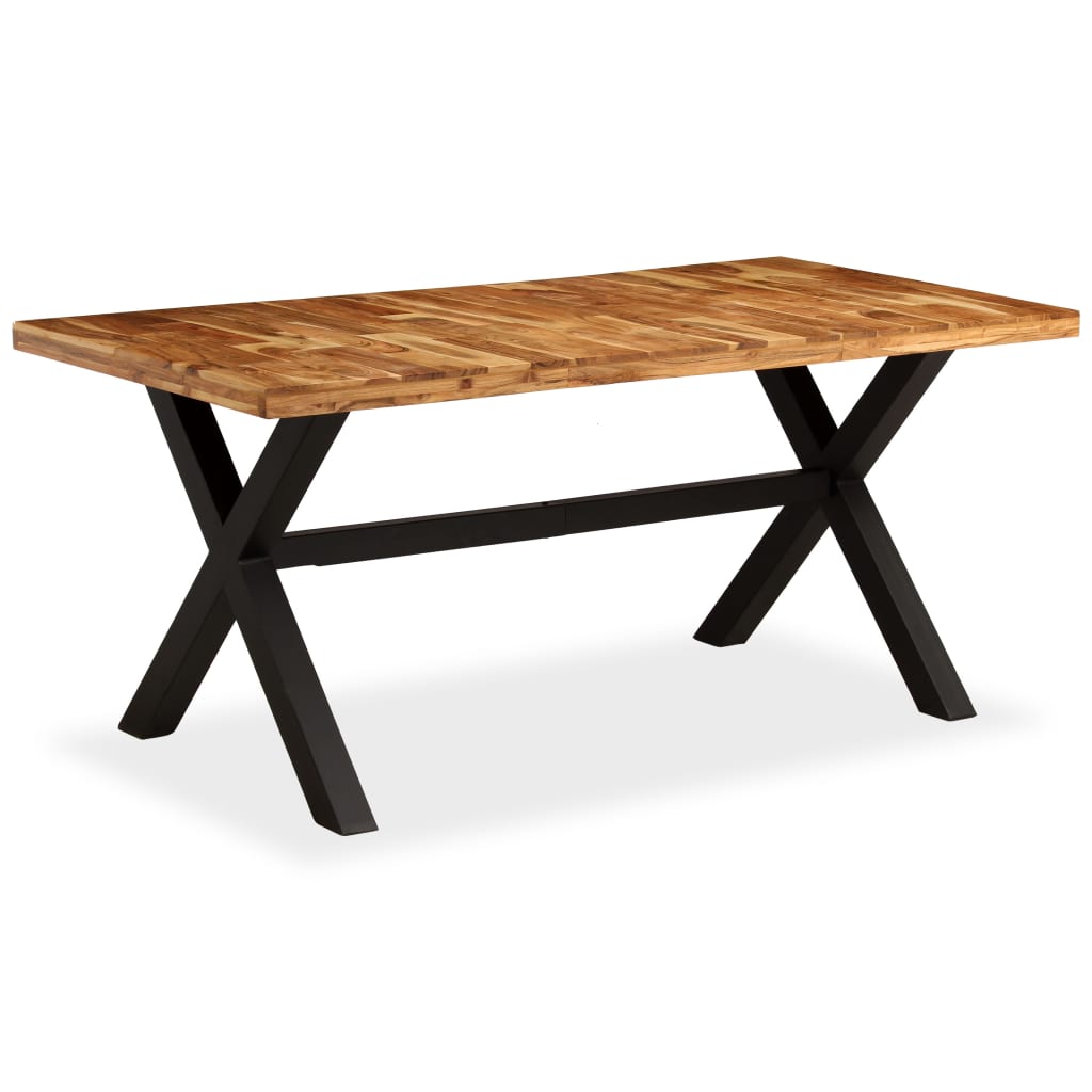 Dining Table Solid Acacia And Mango Wood 180X90X76 Cm