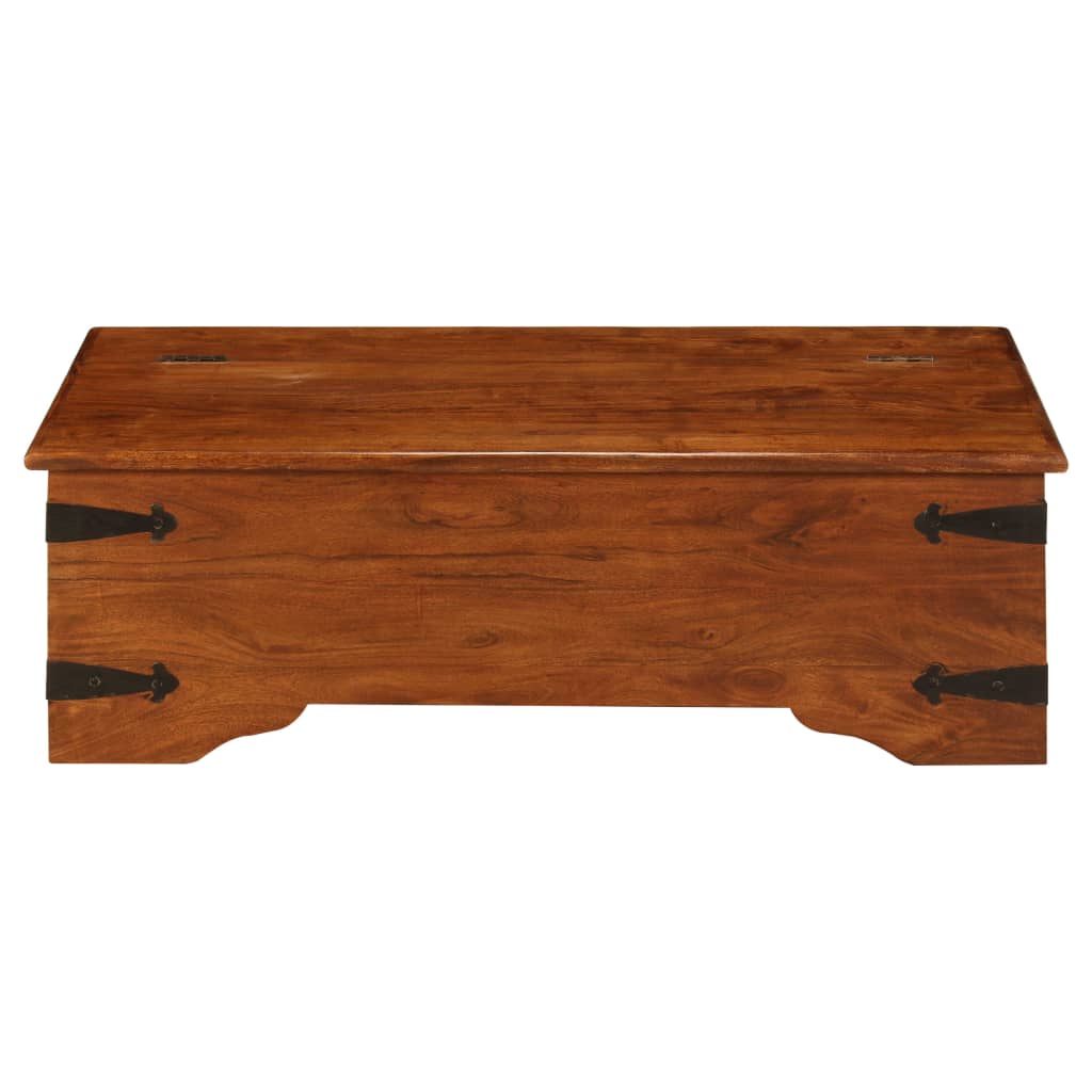 Coffee Table Solid Acacia Wood Honey Finish 110 cm