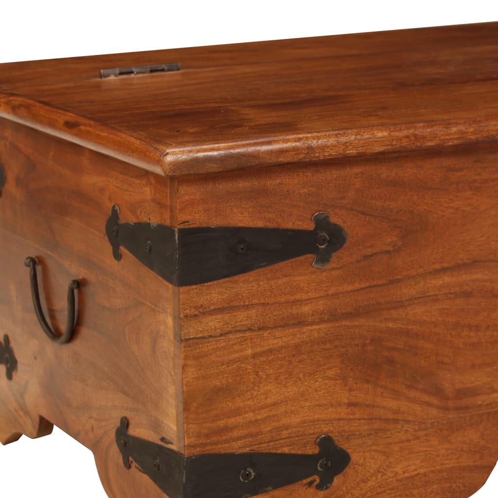 Coffee Table Solid Acacia Wood Honey Finish 110 cm