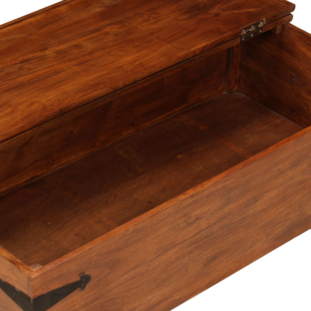 Coffee Table Solid Acacia Wood Honey Finish 110 cm