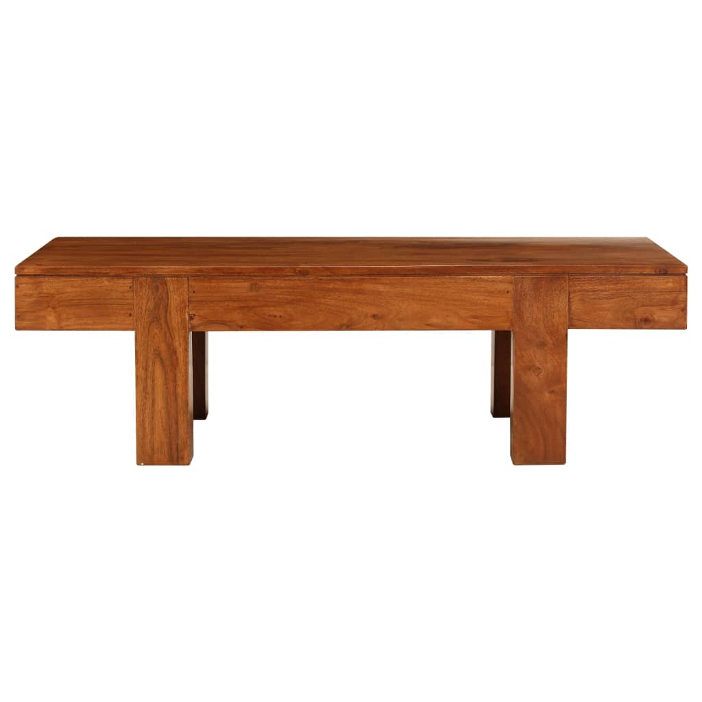 Coffee Table Solid Acacia Wood Honey Finish 100X50X30 Cm