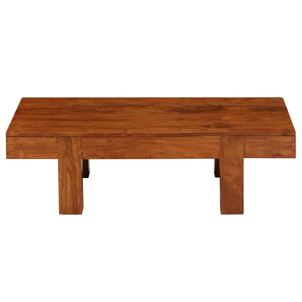 Coffee Table Solid Acacia Wood Honey Finish 100X50X30 Cm