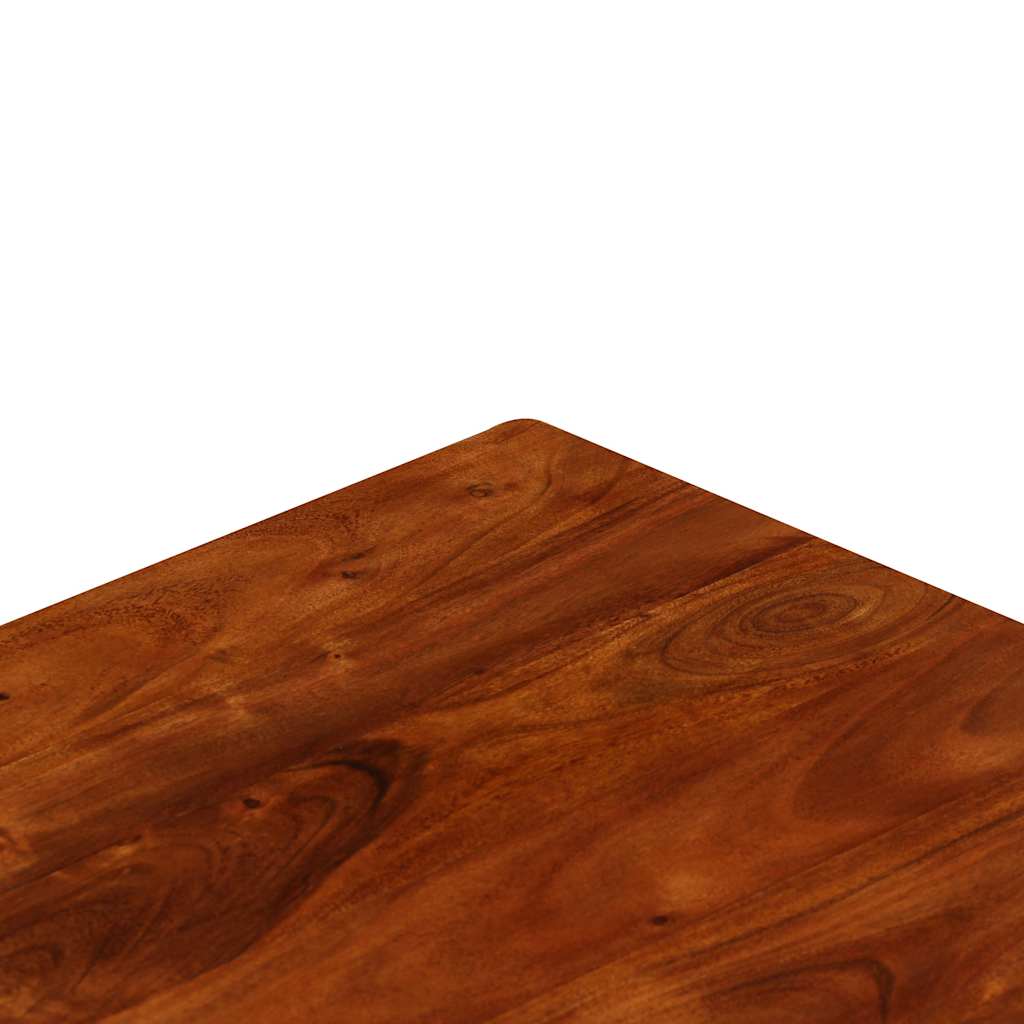 Coffee Table Solid Acacia Wood Honey Finish Rustic Living Room 100cm 100 cm